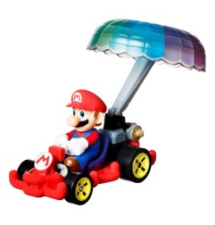 Mario Kart Hot Wheels - Pack 3 véhicules métal 1/64 Yoshi, Waluigi, Mario