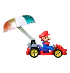 Super Mario - Mario Kart Hot Wheels pack 3 véhicules métal 1/64 Yoshi, Waluigi, Mario