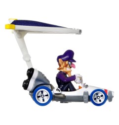 Mario Kart Hot Wheels - Pack 3 véhicules métal 1/64 Yoshi, Waluigi, Mario