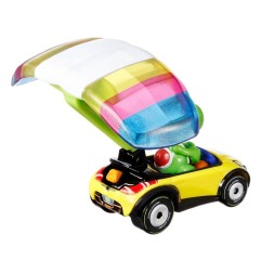 Super Mario - Mario Kart Hot Wheels pack 3 véhicules métal 1/64 Yoshi, Waluigi, Mario