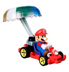 Super Mario - Mario Kart Hot Wheels pack 3 véhicules métal 1/64 Yoshi, Waluigi, Mario