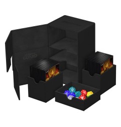 Ultimate Guard - Twin Flip`n`Tray 160+ XenoSkin Monocolor Noir