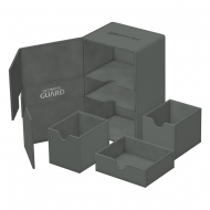 Ultimate Guard - Twin Flip`n`Tray 160+ XenoSkin Monocolor Gris