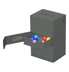 Ultimate Guard - Twin Flip`n`Tray 160+ XenoSkin Monocolor Gris