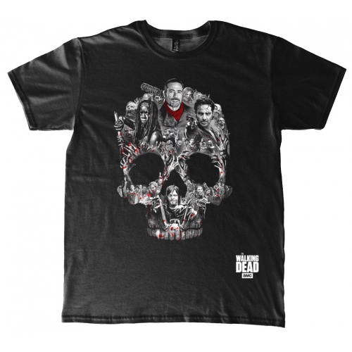 Walking Dead - T-Shirt Skull Montage