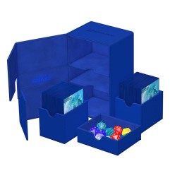 Ultimate Guard - Twin Flip`n`Tray 160+ XenoSkin Monocolor Bleu