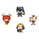 DC Comics Holiday 2022 - Pack 4 figurines Pocket POP! Vinyl Tree Holiday Box 4 cm