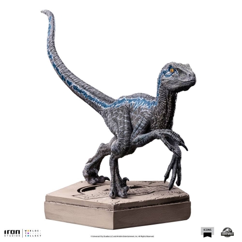 Jurassic World - Statuette Icons Velociraptor Blue 9 cm