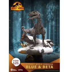Jurassic Park - Jurassic World : Le Monde d'après D-Stage PVC Diorama Blue & Beta 13 cm