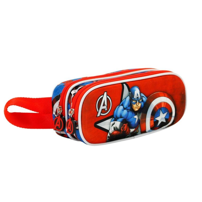 Marvel - Double Trousse à crayons Captain America Gravity Marvel - Double Trousse à crayons Captain America Gravity