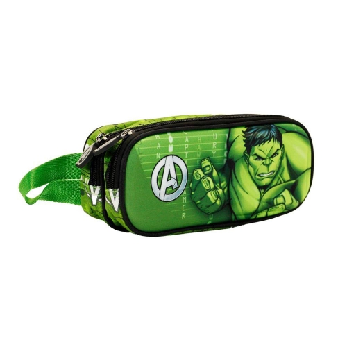 Marvel - Double Trousse à crayons Hulk Challenge