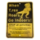 Jurassic World - Mini réplique Warning Signs