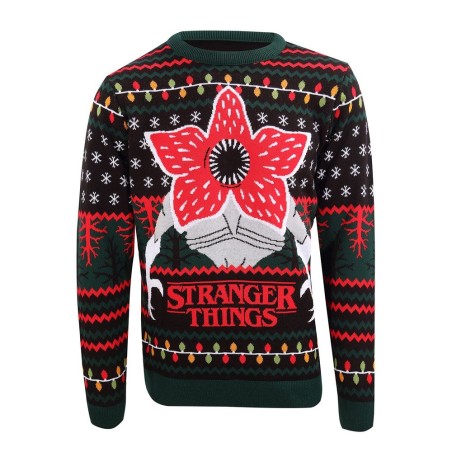 - Stranger Things Sweatshirt Christmas Jumper Demogorgon 