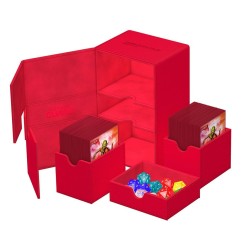 Ultimate Guard - Twin Flip`n`Tray 160+ XenoSkin Monocolor Rouge