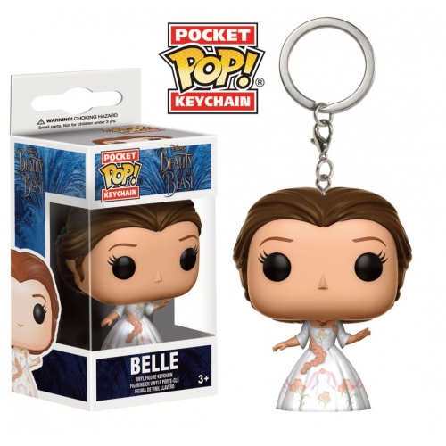 La Belle et la Bête - Porte-clés Pocket POP! Belle 4 cm