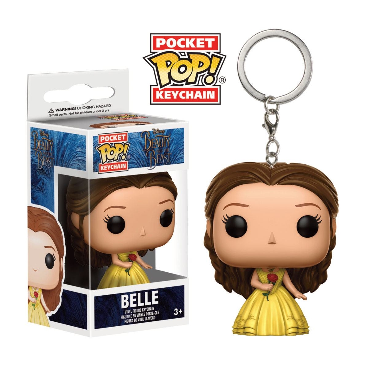 La Belle et la Bête - Porte-clés Pocket POP! Belle 4 cm - Figurine-Discount