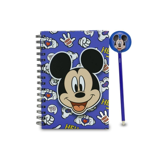 Disney - Carnet de notes avec stylo Mickey Grins