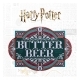 Harry Potter - Panneau métal Butter Beer