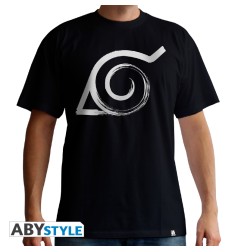 Naruto Shippuden - Tshirt Konoha homme MC black - new fit