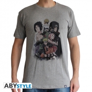 Naruto Shippuden - T-shirt homme groupe gris
