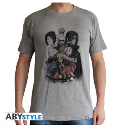 Naruto Shippuden - Tshirt Groupe homme MC sport grey - basic