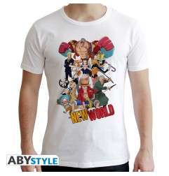 One Piece - Tshirt Groupe New World homme MC white - new fit
