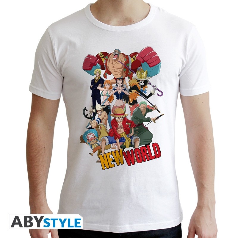 One Piece - Tshirt Groupe New World homme MC white - new fit