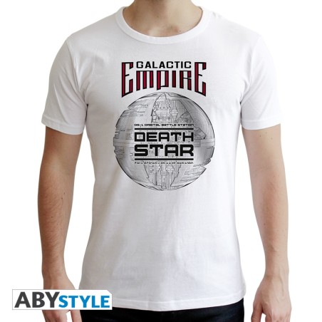Star Wars - Tshirt Death Star homme MC white - new fit