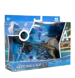 Avatar : La Voie de l'eau - Figurines Deluxe Medium Neteyam & Ilu