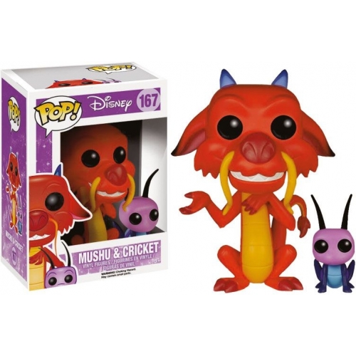 Mulan - Figurine POP! Mushu & Cri-Kee 7 cm