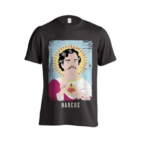 Narcos - T-Shirt Pablo Portrait Distressed 