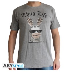 Lapins Cretins - Tshirt Thug Life homme MC sport grey - basic