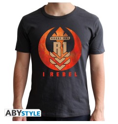 Star Wars - Tshirt I REBEL homme MC dark grey  - new fit