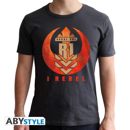 Star Wars - Tshirt I REBEL homme MC dark grey  - new fit