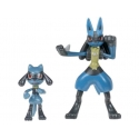 Pokémon - Pack 2 figurines Select Evolution Riolu, Lucario