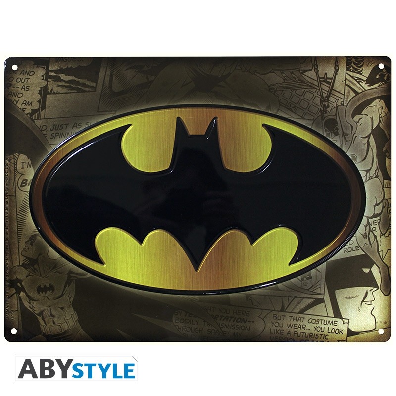 Dc Comics - Plaque mÃ©tal Batman (28x38)