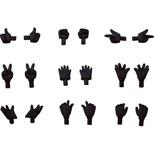 Original Character - Accessoires pour figurines Nendoroid Doll Hand Parts Set Gloves Ver. (Black)