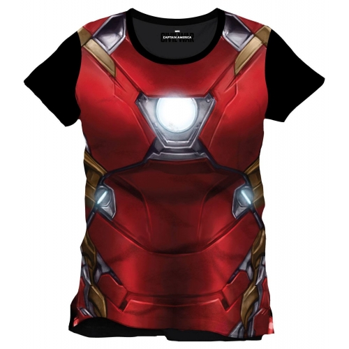 Captain America Civil War - T-Shirt Sublimation Iron Man Chest 