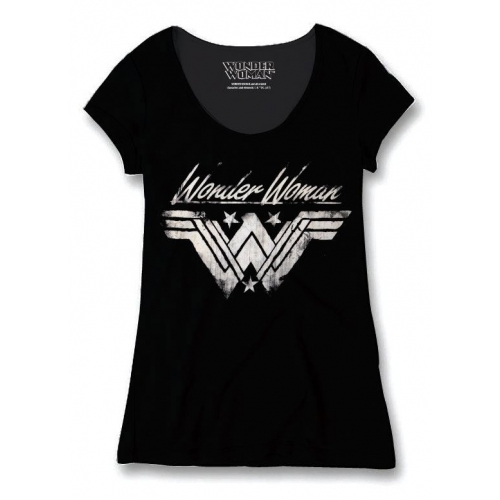 Wonder Woman - T-Shirt femme Grunge 