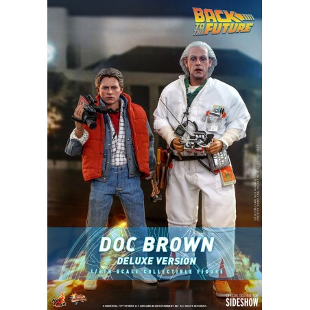 Retour vers le futur - Figurine Movie Masterpiece 1/6 Doc Brown (Deluxe Version) 30 cm