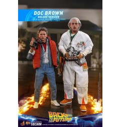 Retour vers le futur - Figurine Movie Masterpiece 1/6 Doc Brown (Deluxe Version) 30 cm