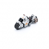Warhammer 40k - Figurine 1/18 White Scars Raider-pattern Combat Bike 22 cm