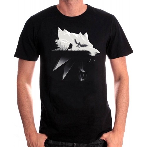 The Witcher - T-Shirt Wolf Silhouette