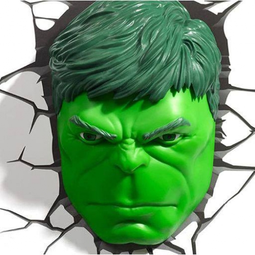 Marvel - Lampe 3D LED Hulk Face 3D