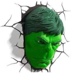 Marvel - Lampe 3D LED Hulk Face 3D