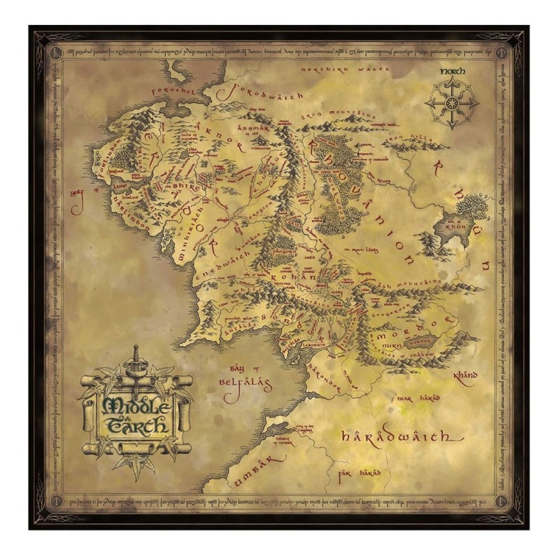 Seigneur des Anneaux, Le - Le Seigneur des Anneaux Puzzle Middle Earth (1000 pièces)
