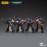 Warhammer 40k - Pack 4 figurines 1/18 Black Templars Army Primaris Crusader Squad 12 cm