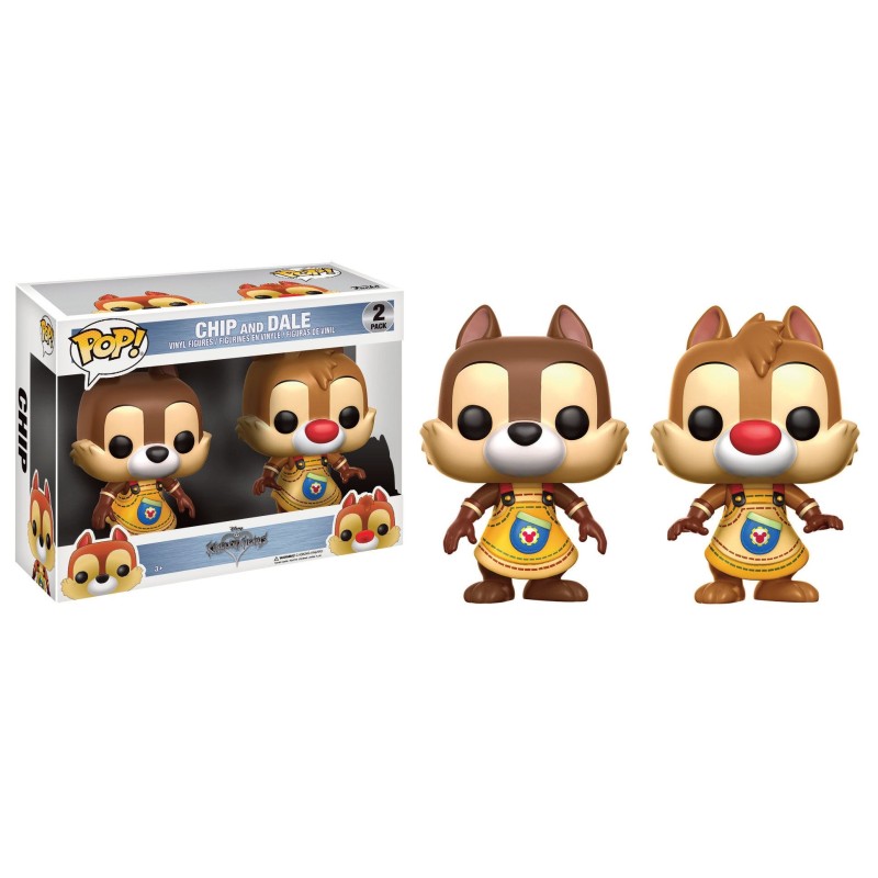 Disney - Kingdom Hearts pack 2 POP!  Vinyl figurines Chip & Dale 7 cm