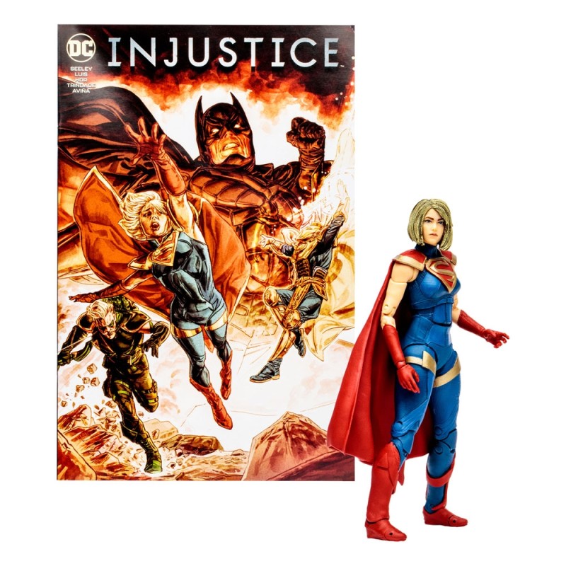 DC Comics - DC Direct Page Punchers Gaming figurine et comic book Supergirl (Injustice 2) 18 cm