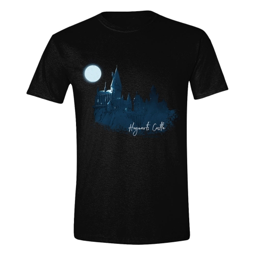 Harry Potter - T-Shirt Moon Hogwarts Castle Painted 